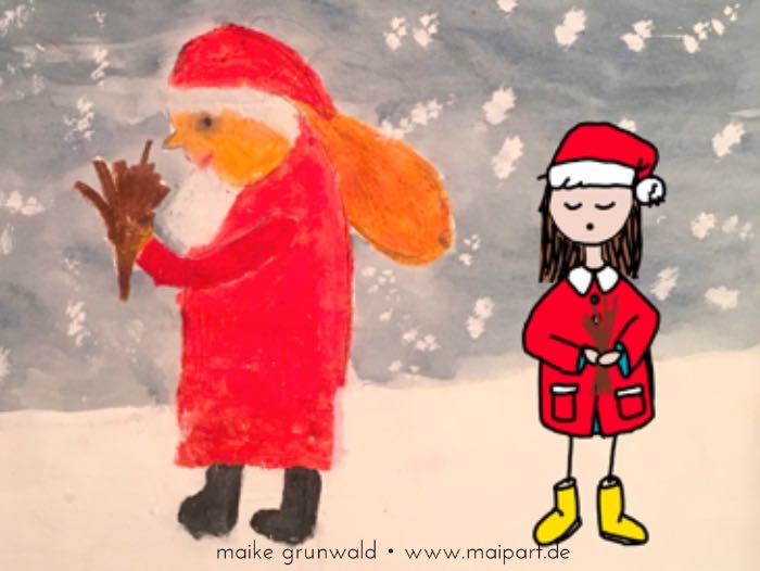 Lotte trifft den Weihnachtsmann…